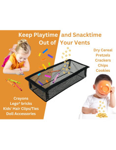 SEAL360 Malla de Ventilación de Piso 2x10" Negra - Paquete de 3 2