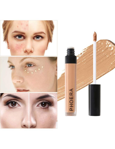Corrector Líquido PHOERA 20ml Cobertura Completa 101 Claro