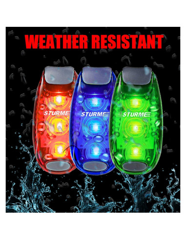 Luces de Seguridad LED STURME 4 Pack con Baterías y Clip