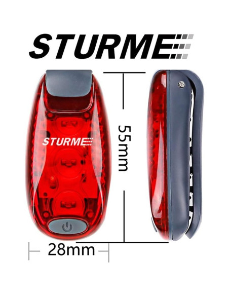 Luces de Seguridad LED STURME 4 Pack con Baterías y Clip