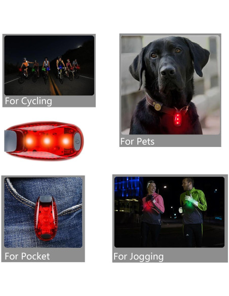 Luces de Seguridad LED STURME 4 Pack con Baterías y Clip