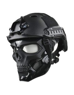 Máscara Táctica Protectora JFFCESTORE con Casco Negro L/XL