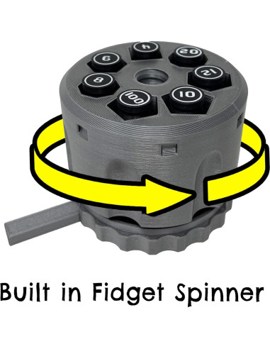 Juego de Dados D20 de 7 Piezas Munnygrubbers - Spinner de Estrés