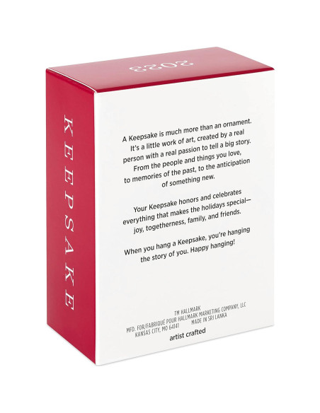 Adorno Navideño Hallmark Keepsake 2023 Meilin Lee 3.3x2.8 cm
