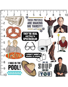 Calcomanías Seinfeld 50ct Vinilo Premium para Laptop y Más 2