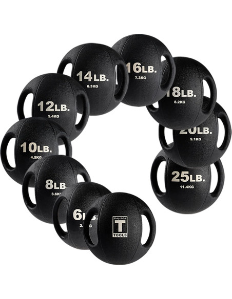 Bola de Medicina Body-Solid 4.5 kg con Agarraderas Antideslizantes