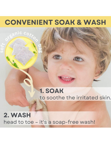 Baño de Avena Orgánica Mogimogi Baby 93.5g - Piel Sensible