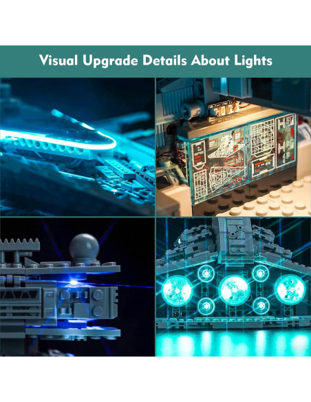 Kit de Luz LED LocoLee para LEGO 75394 Destructor Estelar