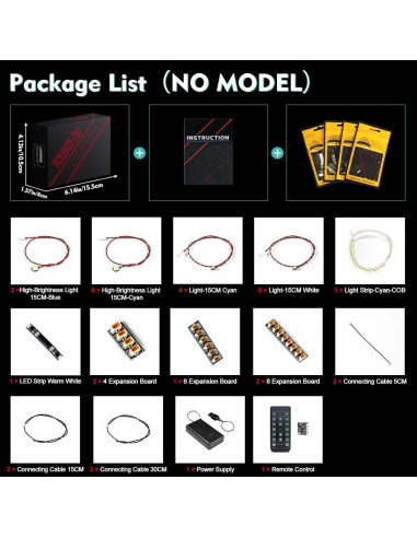 Kit de Luz LED LocoLee para LEGO 75394 Destructor Estelar