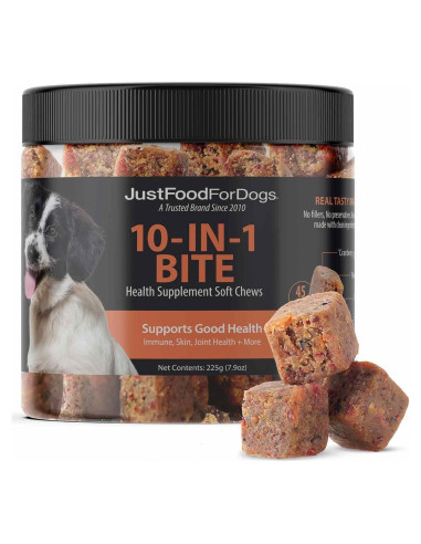 Suplemento Multifuncional 10-en-1 JustFoodForDogs 299g