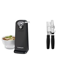 Abrelatas Eléctrico Cuisinart CCO-50BKN y Portátil Swing-A-Way
