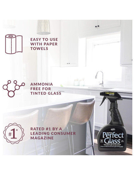 Limpiador de Vidrio Perfecto HOPE'S 946ml Sin Rayas y Amoníaco