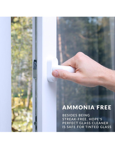 Limpiador de Vidrio Perfecto HOPE'S 946ml Sin Rayas y Amoníaco