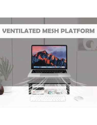 Soporte Elevador de Monitor VONDETYR Ajustable 3 Alturas 19.96 kg