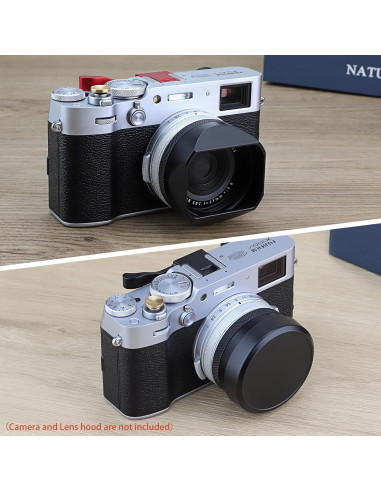 Tapa de lente de metal Haoge para Fujifilm X100VI/X100V