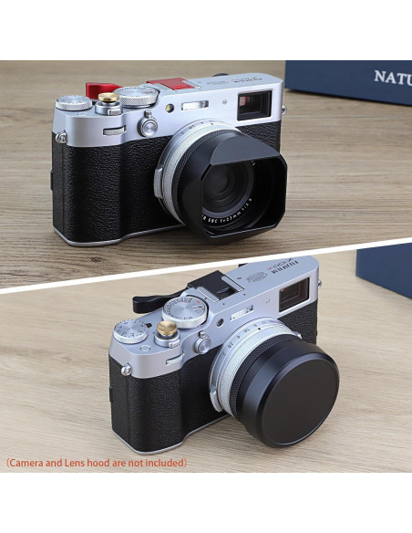 Tapa de lente de metal Haoge para Fujifilm X100VI/X100V
