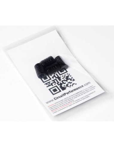 Tapas de Válvula de Aluminio Negras Circuit Performance VC1 - Juego de 4