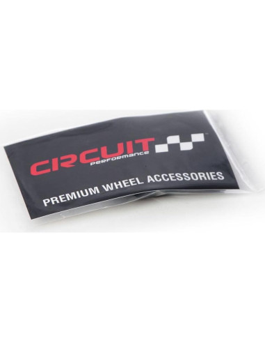 Tapas de Válvula de Aluminio Negras Circuit Performance VC1 - Juego de 4