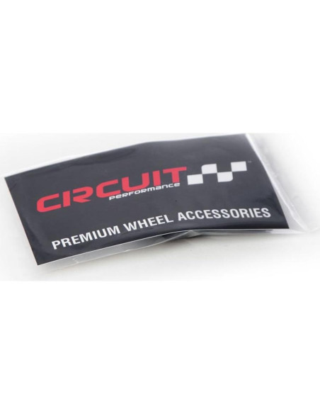 Tapas de Válvula de Aluminio Negras Circuit Performance VC1 - Juego de 4