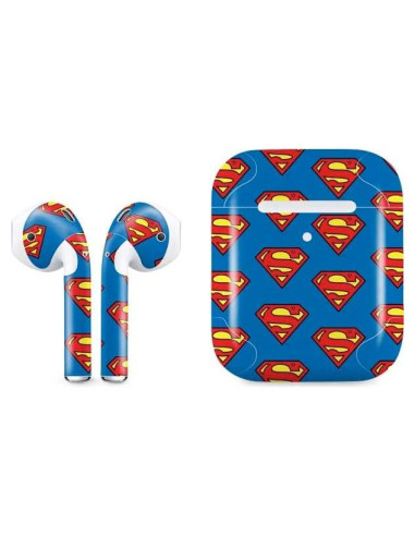 Calcomanía Skinit Superman para Apple AirPods 2 - Azul