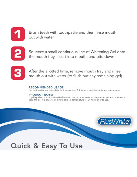 Kit de Blanqueamiento Dental Plus White - Gel 56.7 g y Bandeja