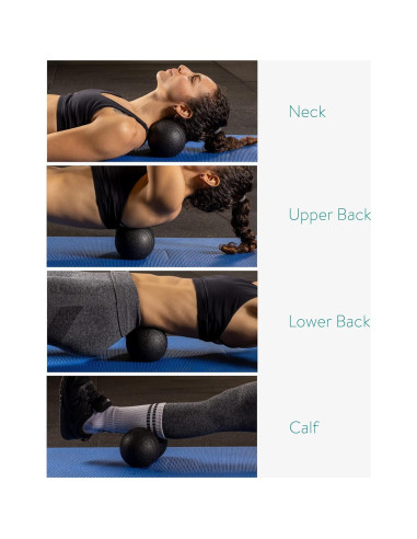 Navaris Conjunto de Bolas de Fascia Doble Cacahuate Negro