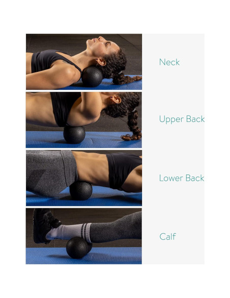 Navaris Conjunto de Bolas de Fascia Doble Cacahuate Negro