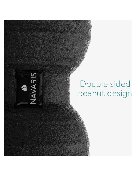 Navaris Conjunto de Bolas de Fascia Doble Cacahuate Negro