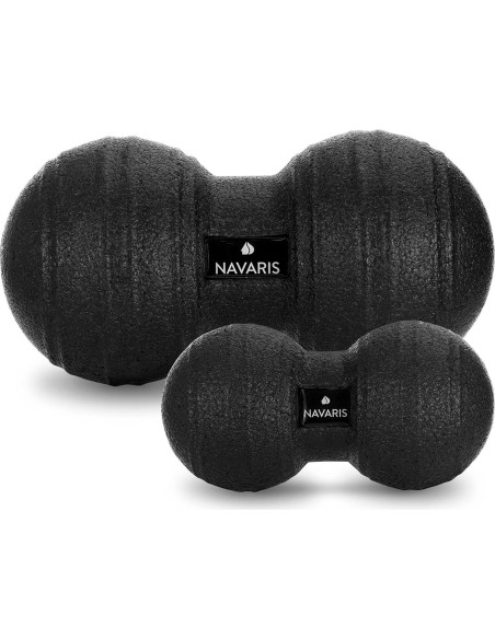 Navaris Conjunto de Bolas de Fascia Doble Cacahuate Negro