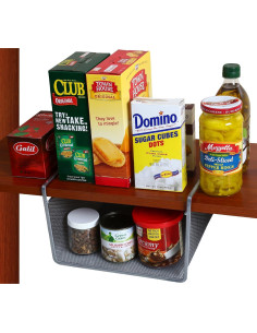 Canasta Bajo Estante YBM Home Acero Inoxidable 24x25x14 cm 2