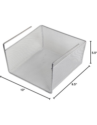 Canasta Bajo Estante YBM Home Acero Inoxidable 24x25x14 cm