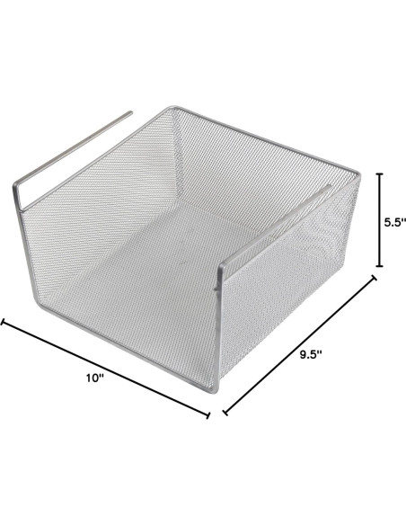 Canasta Bajo Estante YBM Home Acero Inoxidable 24x25x14 cm