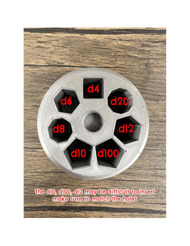 Juego de Dados D20 de 7 Piezas Munnygrubbers - Spinner de Estrés