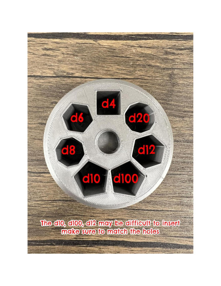 Juego de Dados D20 de 7 Piezas Munnygrubbers - Spinner de Estrés