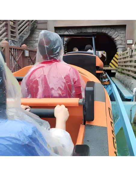 108 Ponchos de Lluvia Desechables Ayearparty Transparentes