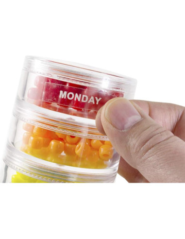 Organizador de Pastillas GMS Apilable 7 Días Transparente