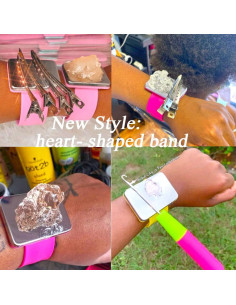 Pulsera Magnética de Silicona QingJii con Peine y Clips 2