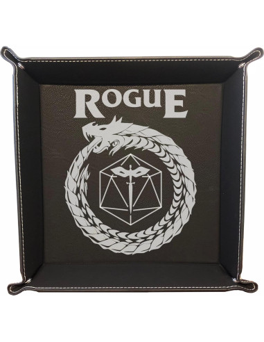 Bandeja de Dados D&D PrecisionNC Cuero Sintético Negro 32.7cm