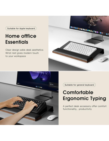 Soporte Ergonómico para Teclado HEWYIOS con Reposamuñecas