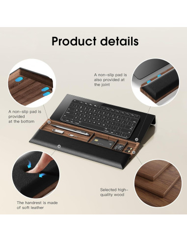 Soporte Ergonómico para Teclado HEWYIOS con Reposamuñecas