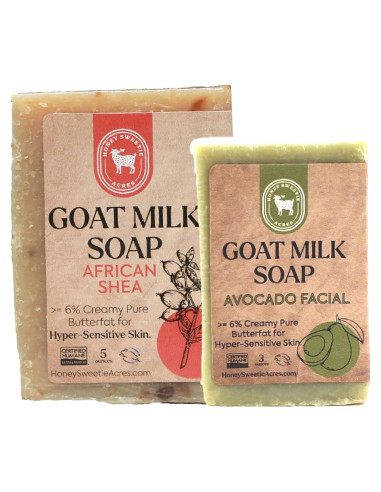 Jabón Facial y Corporal Honey Sweetie Acres - Aguacate y Leche de Cabra