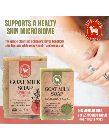 Jabón Facial y Corporal Honey Sweetie Acres - Aguacate y Leche de Cabra