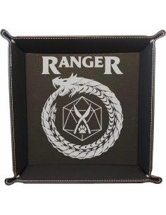 Bandeja de Dados D&D PrecisionNC Cuero Sintético Negro 32.7cm 2