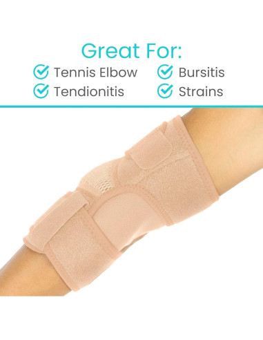 Faja de Codo Vive Health Estándar Beige - Compresión para Tendonitis