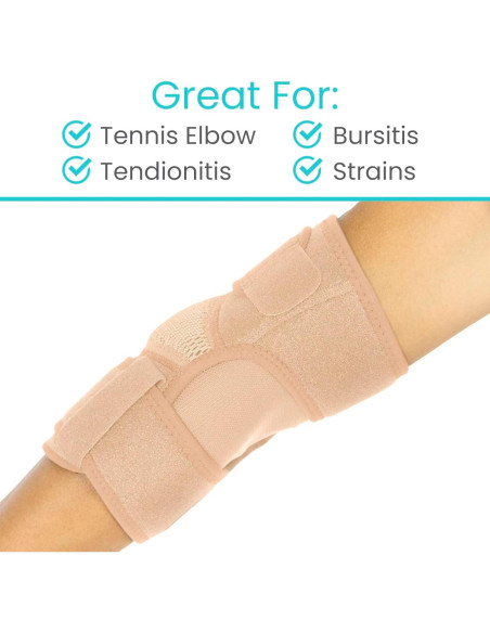 Faja de Codo Vive Health Estándar Beige - Compresión para Tendonitis