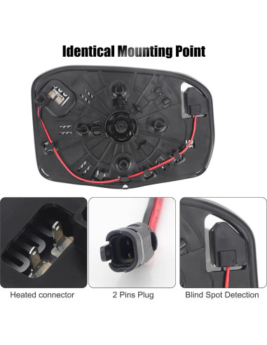 Cristal Espejo Lateral Conductor RACBOX CRV 2023-2025 Calentado