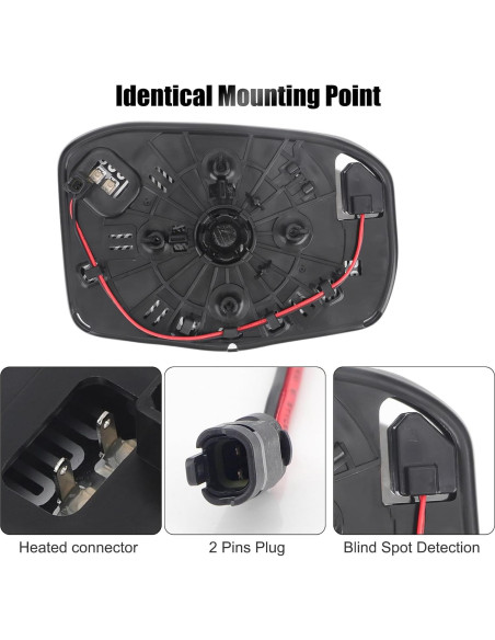 Cristal Espejo Lateral Conductor RACBOX CRV 2023-2025 Calentado