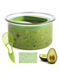 Contenedor para Guacamole WodGod 1L con Tapa Hermética y Cortador