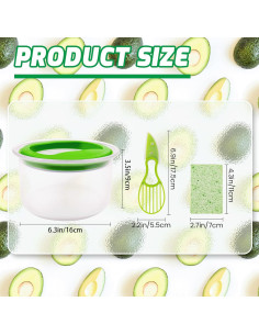 Contenedor para Guacamole WodGod 1L con Tapa Hermética y Cortador 2