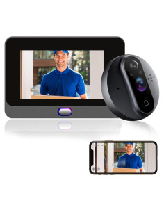 Cámara de Timbre de Video ANJIELO SMART WiFi 720p con Visión Nocturna
